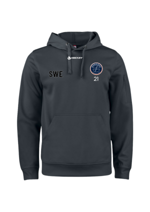 Hoodie Polyester Ocean Blue Hockey Sr